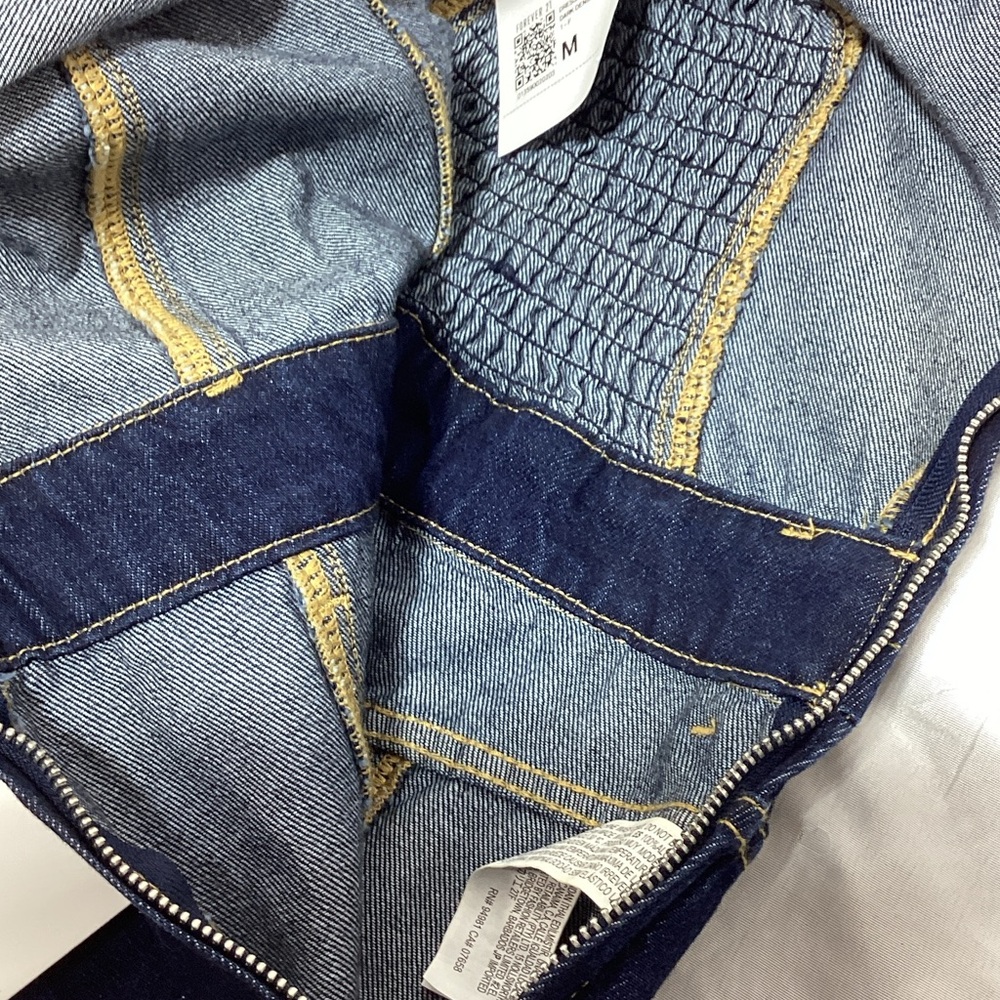 NWT Forever 21 Dark Blue Strapless Denim Jumpsuit - Picture 9 of 13